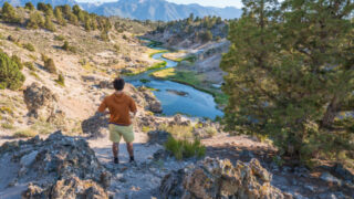 Hot Creek Geological Site in Mammoth Lake California