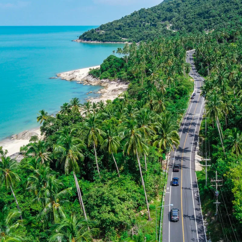 aerial view of sichon thailand