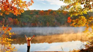 America Fall Travel Lake