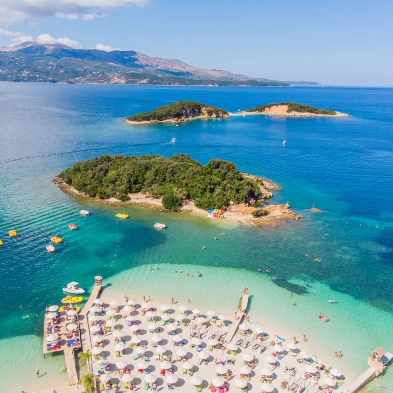 Beach in Ksamil Albania