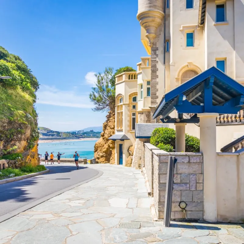 biarritz france beach town