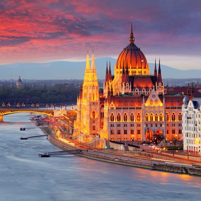 Budapest at sunset 