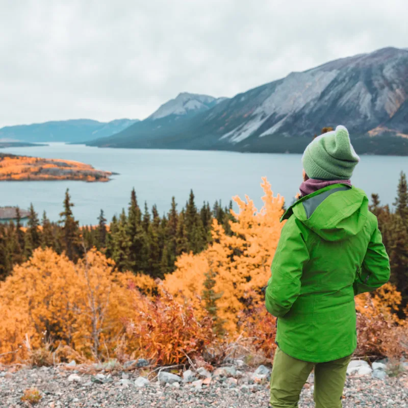 woman in alaska