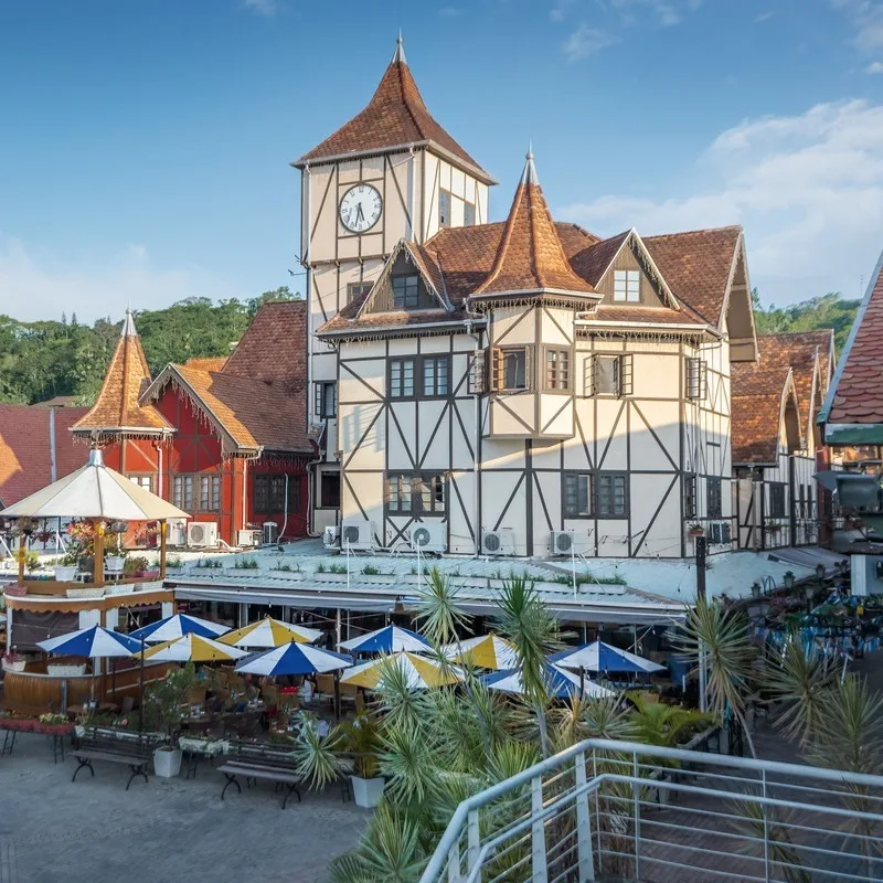 German Style House In Blumenau City, State Of Santa Catarina, Brazil, South America