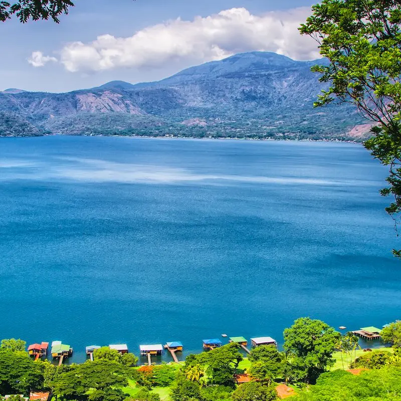 Lago Coatepeque near Santa Ana, El Salvador, Central America