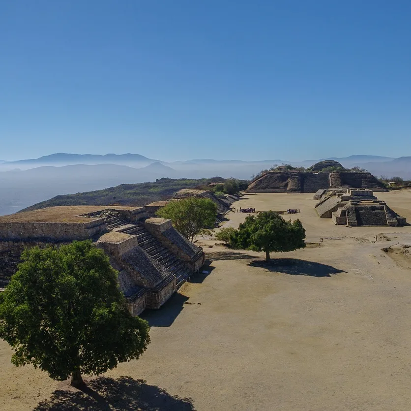 Monte Alban - the ruins of the Zapotec civilization in Oaxaca, Mexico