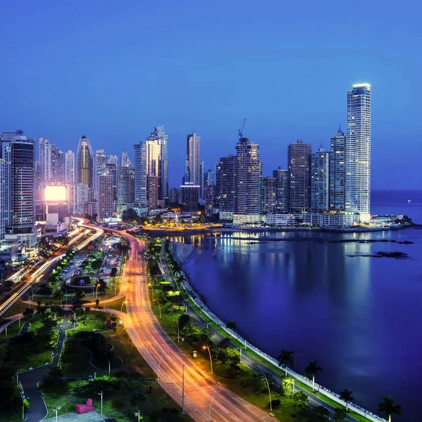 Panama City at night