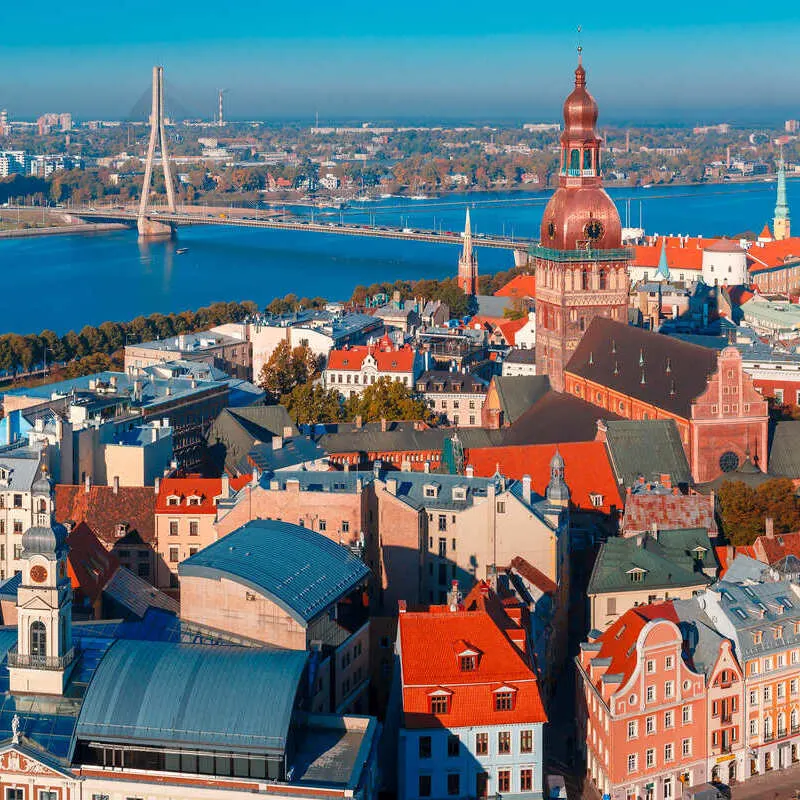 riga latvia panoramic view