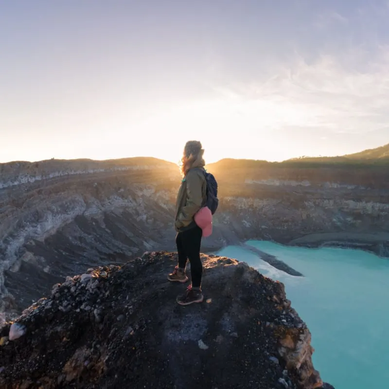 Poas Volcano National Park in Alajuela province of Costa Rica