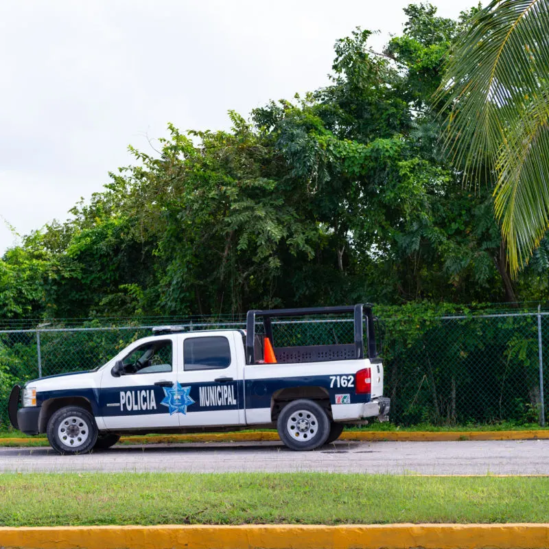 police truck in mexico