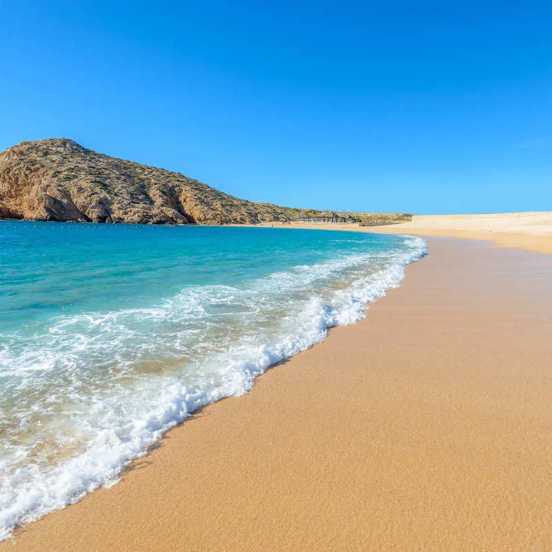 Santa Maria Beach In Cabo San Lucas, On The Pacific Coast Of Mexico, Latin America