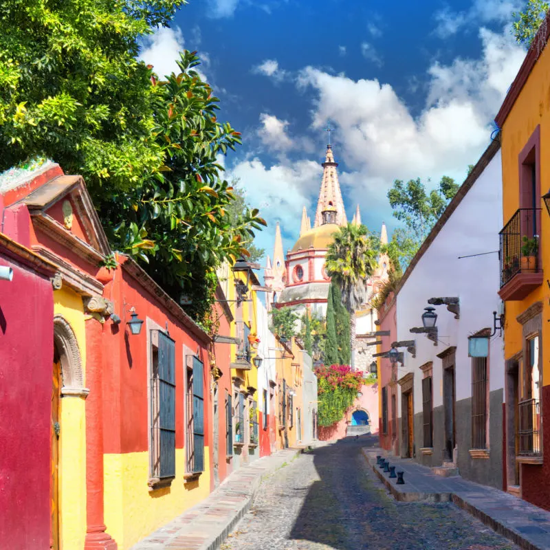 Colorful buildings in San Miguel de Allende