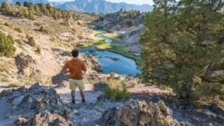 Hot Creek Geological Site in Mammoth Lake California