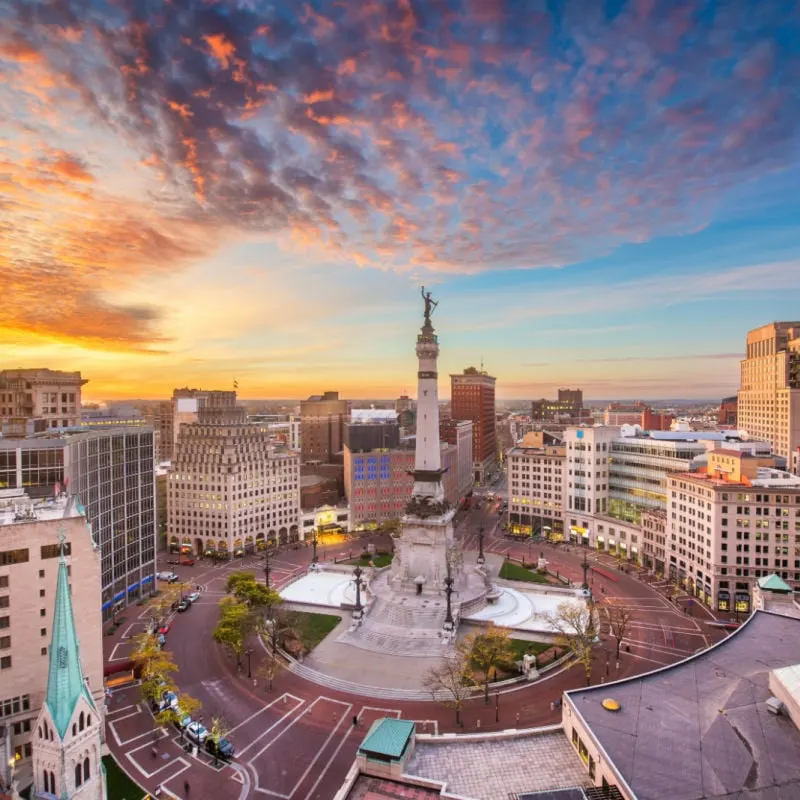 Soldiers and Sailors Monument in Indianapolis Indiana