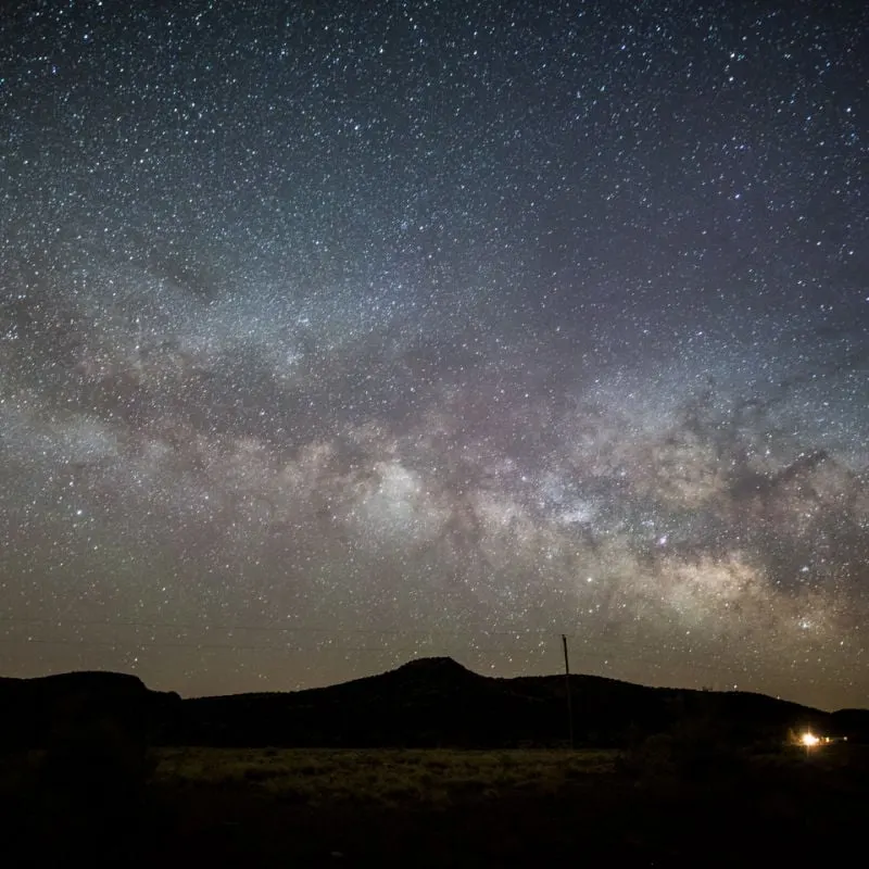 starry night in New Mexico