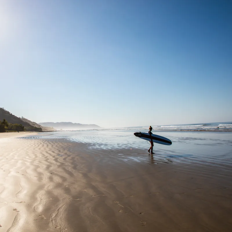 Surfer in Santa Teresa Costa Rica