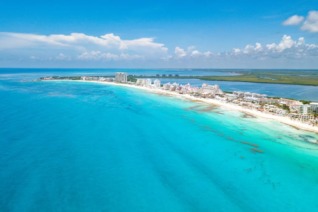 Cancun Viewed From Above