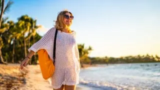 Woman on the Beach in Mexico