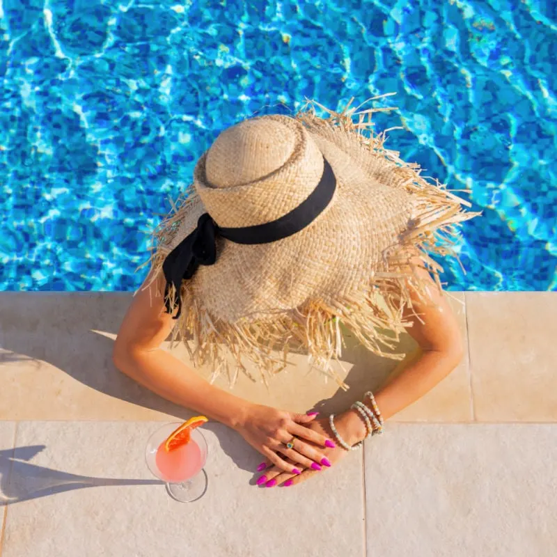 Woman at All Inclusive Resort